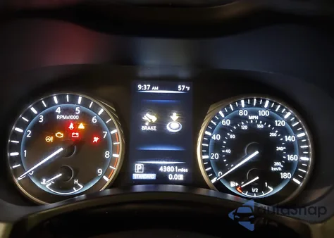 2018 Infiniti Q50 3.0T Luxe z USA, uszkodzony, nr VIN JN1EV7AR0JM610586